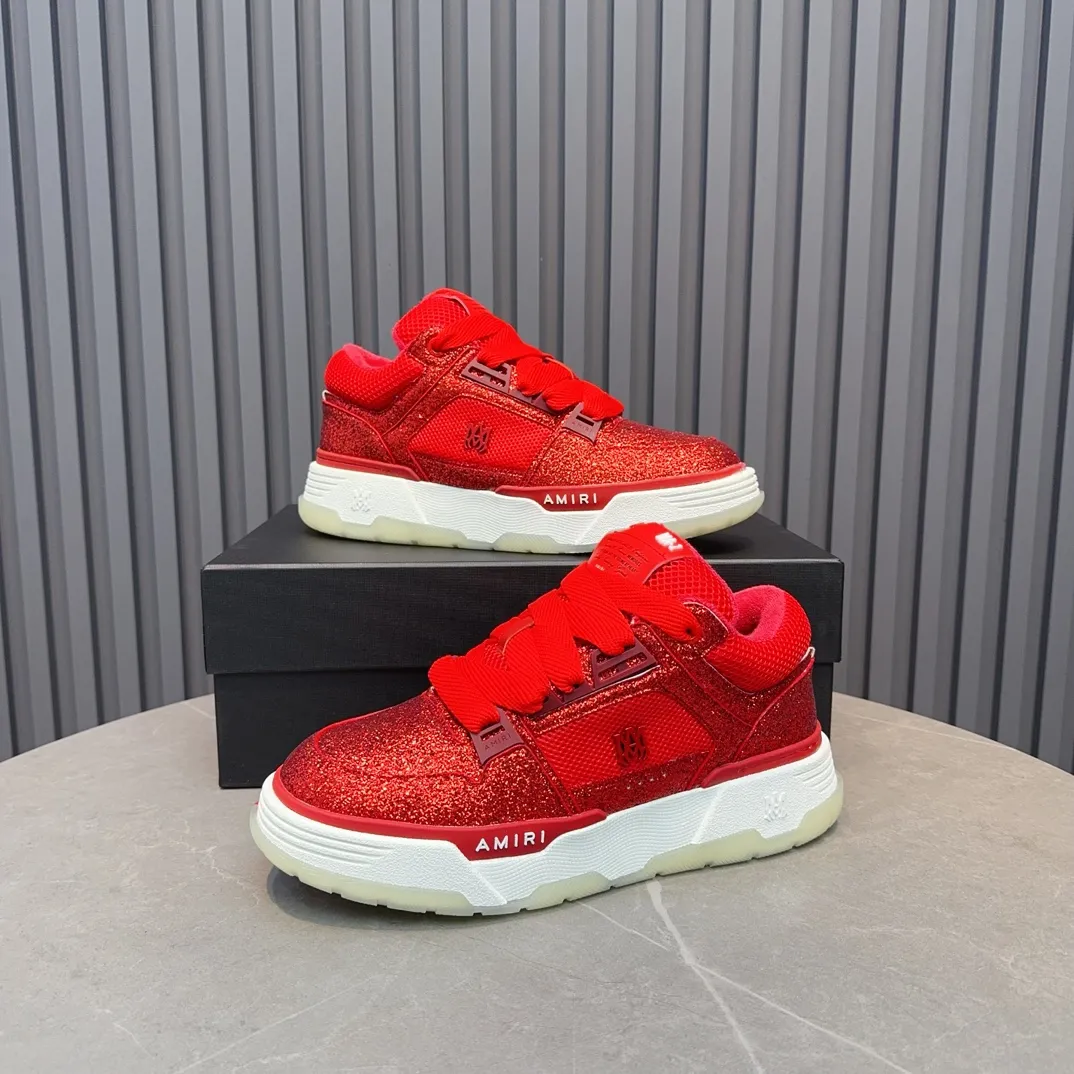 Men's shoes 💰660💰 AMIRI AMIRI trendy brand hot sale 🔥 Available all year round, couples 💑 Official website synchronization Imported fabrics 1⃣️ vs 1⃣️ replica, original factory special original sole, 35-45 (45. non-refundable)